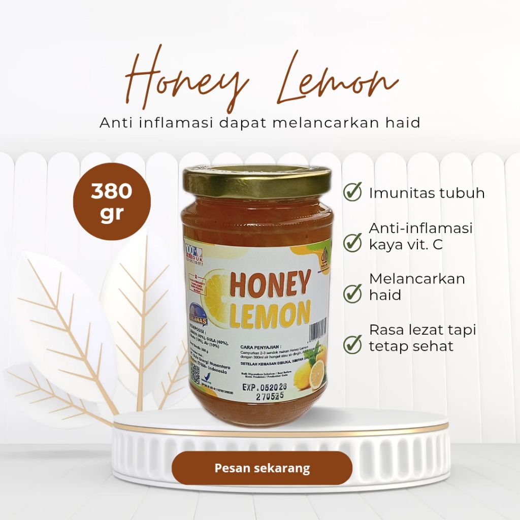

Gulanas Honey Lemon Pelancar Haid Obat Imun Minuman Sehat Minuman Enak