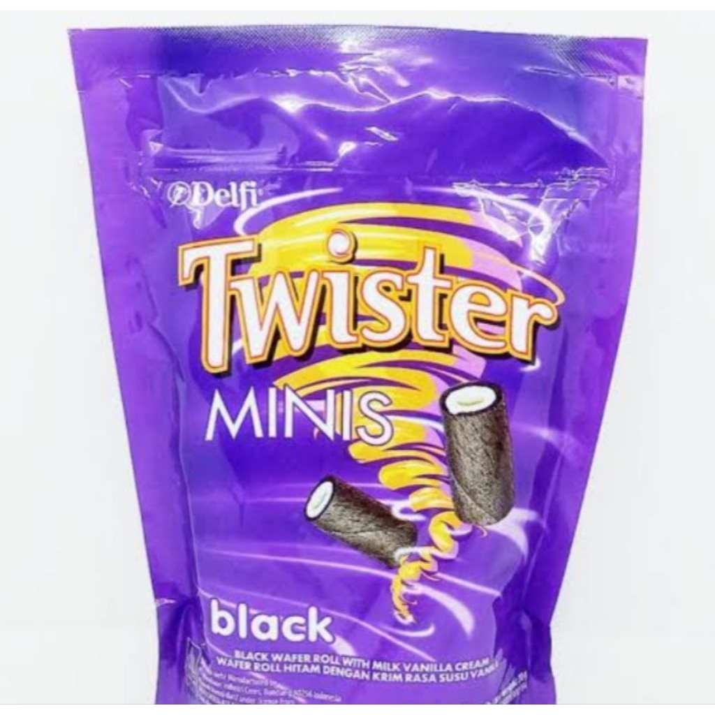 

TWISTER minis black vanila dan chocolate 70g