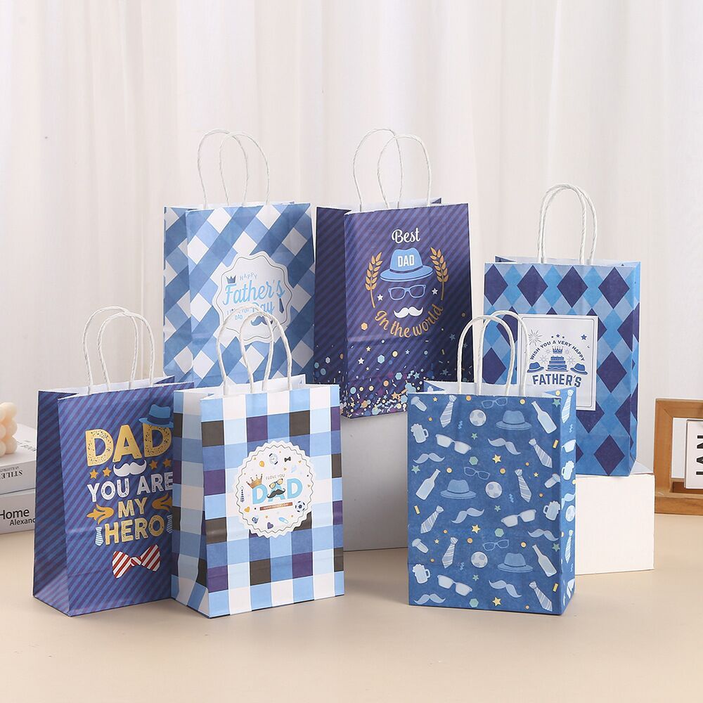 

(395)PAPERBAG Tas Kemasan Hadiah dengan Pegangan,Tema Hari Ayah Bahagia, Dekorasi Pesta Ulang Tahun