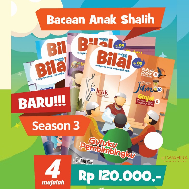 KODE K87L Majalah Bilal Season 3 Terbaru Majalah Anak Islam Paket Edisi 14