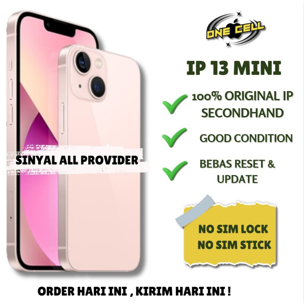 IP 13 MINI 128GB SECOND KONDISI BAGUS BUKAN SIMLOCK BUKAN SIMSTICK / PART MASIH ORI BELUM GANTIAN