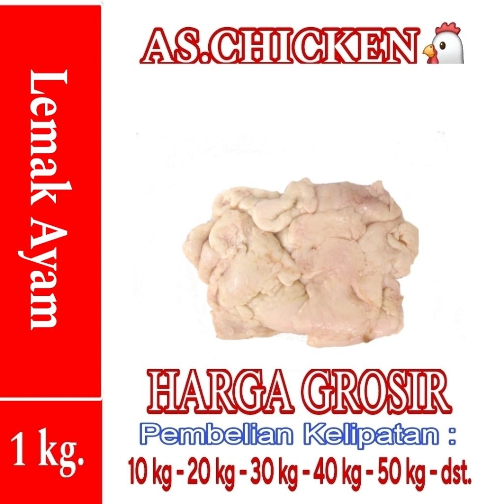 

lemak ayam 1kg /lemak ayam murah/lemak ayam/ayam broiler