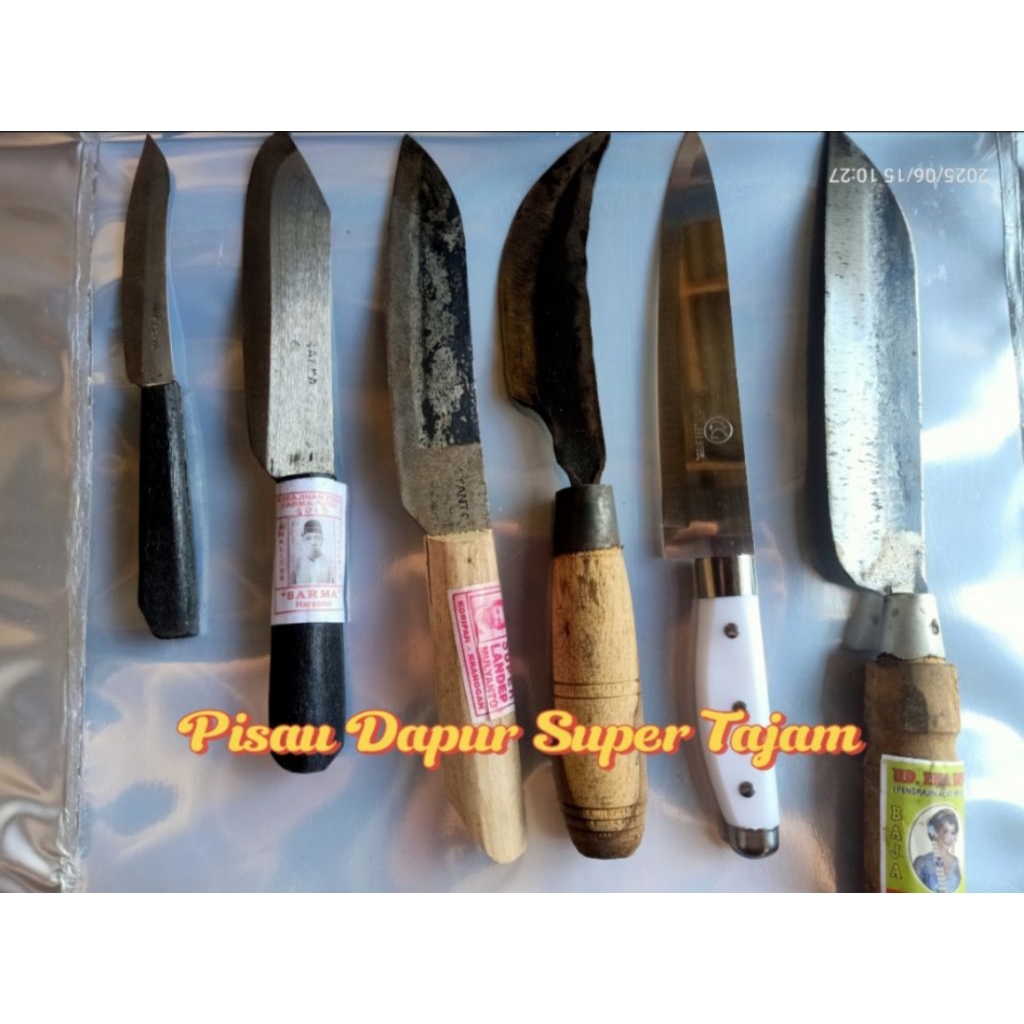 Pisau Daging Super Tajam Baja Asli/Pisau Baja Super Tajam/Pisau Dapur Tajam
