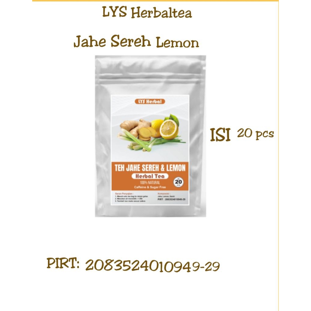 

Tea jahe sereh lemon