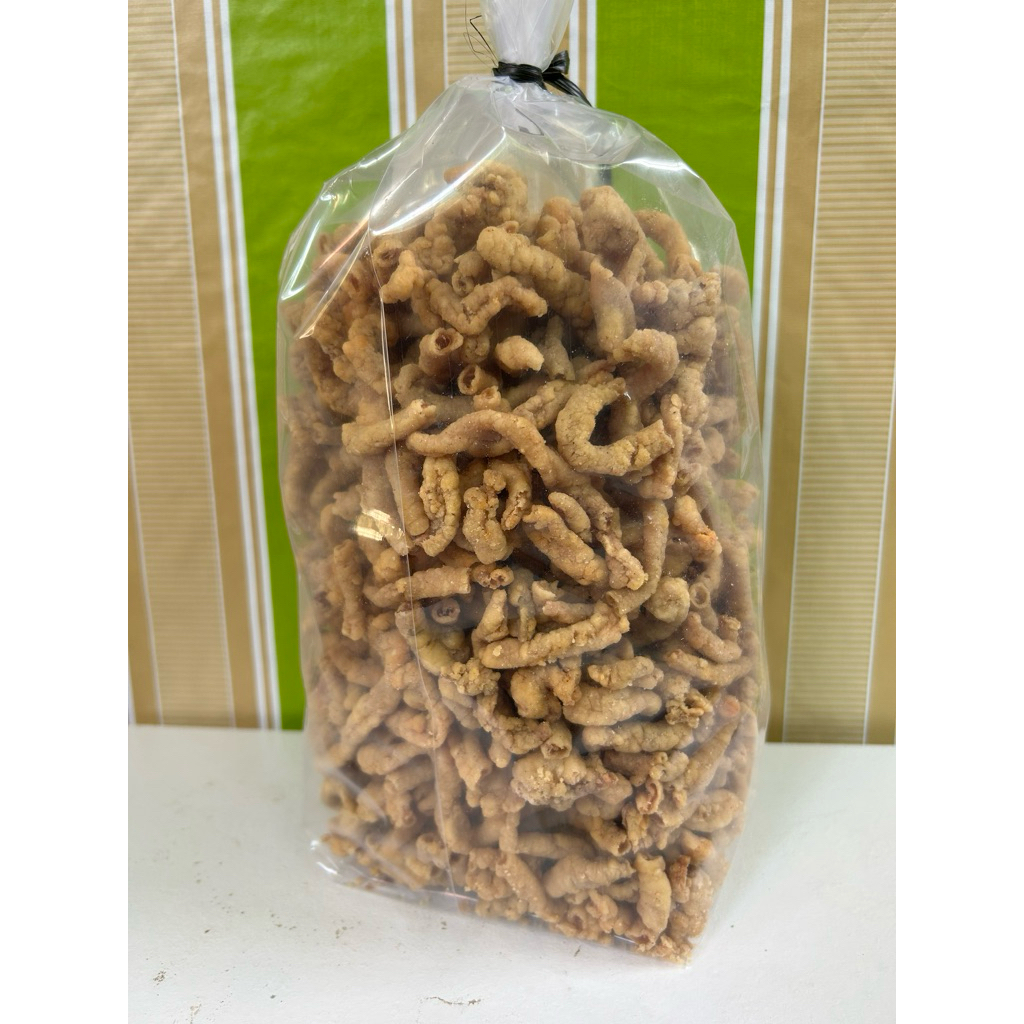 

kripik usus ayam/original asin gurih/1kg/murah/renyah