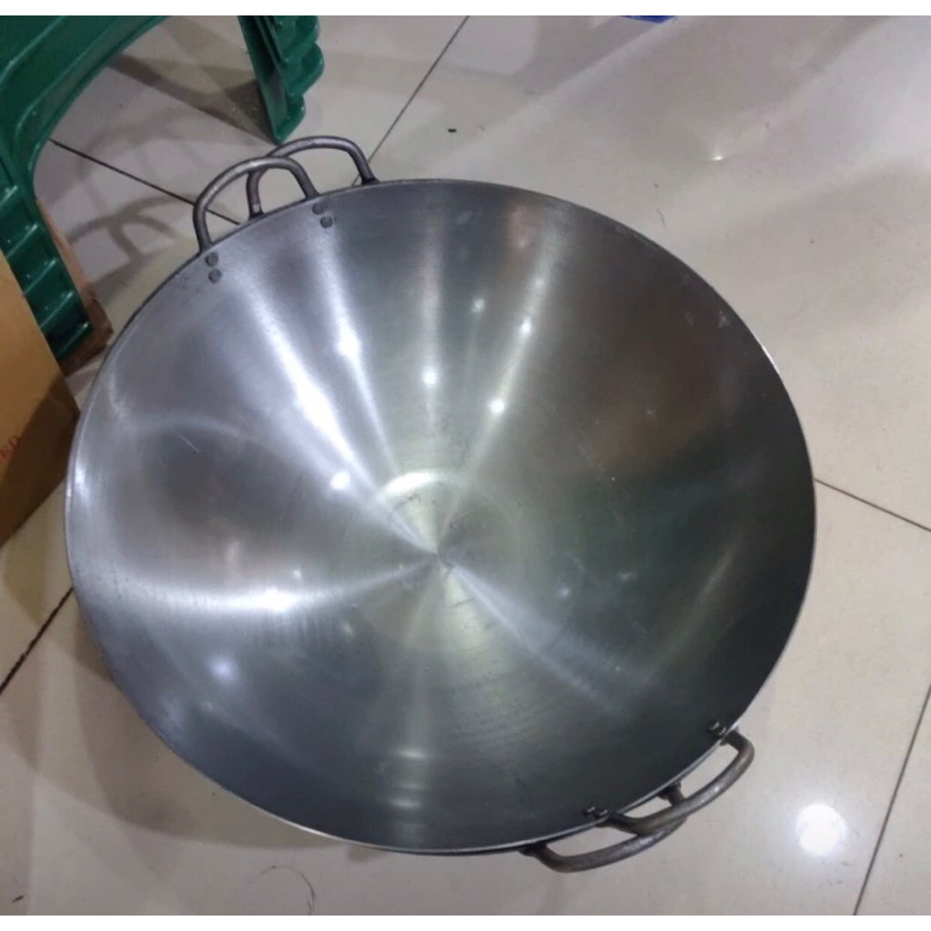 wajan baja 45 cm baja murni tebal