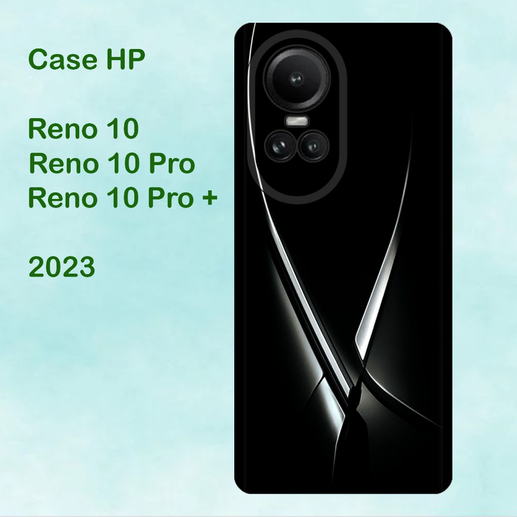 Softcase OPPO Reno 10 - OPPO Reno 10 Pro - OPPO Reno 10 Pro Plus -Case Hp hitam bening tebal Lentur