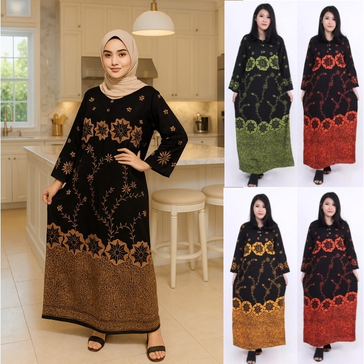 DASTER LENGAN PANJANG KANCING BUSUI / BAJU TIDUR WANITA DEWASA IBU MENYUSUI