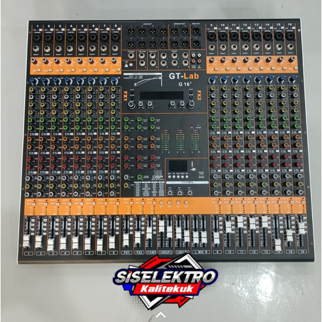 mixer GT lab 16 Chanel gen 2 + kompres plus FX 2 GT lab 16 gen 2