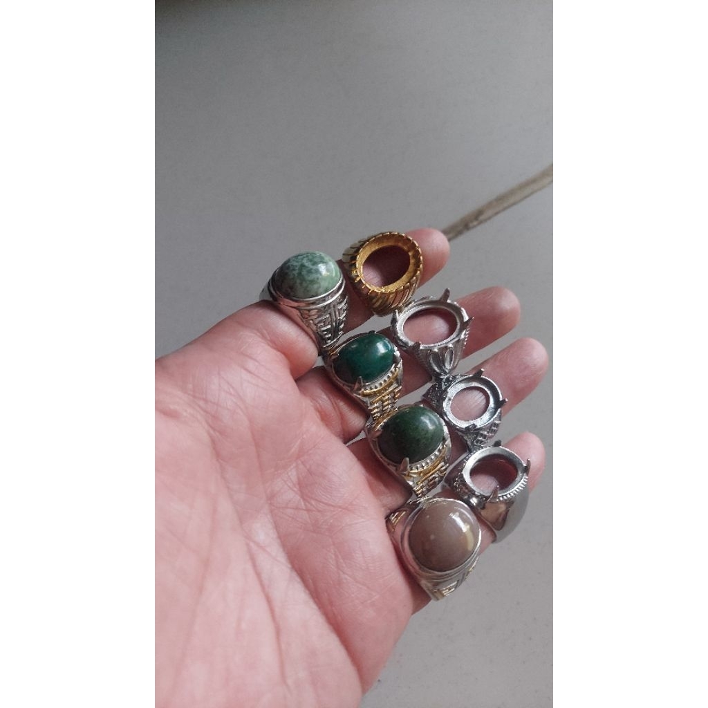akik campur ring emban campur