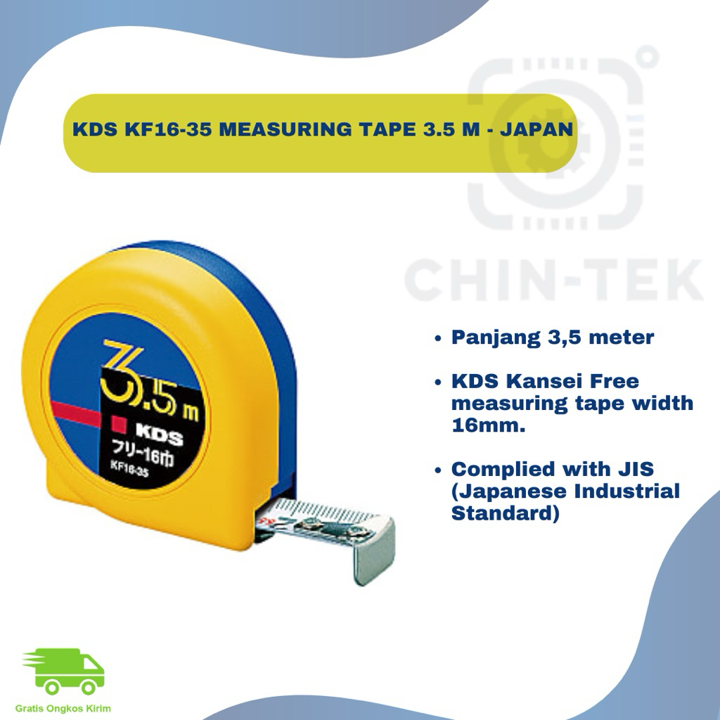 Meteran KDS 3.5M KDS KF16-35