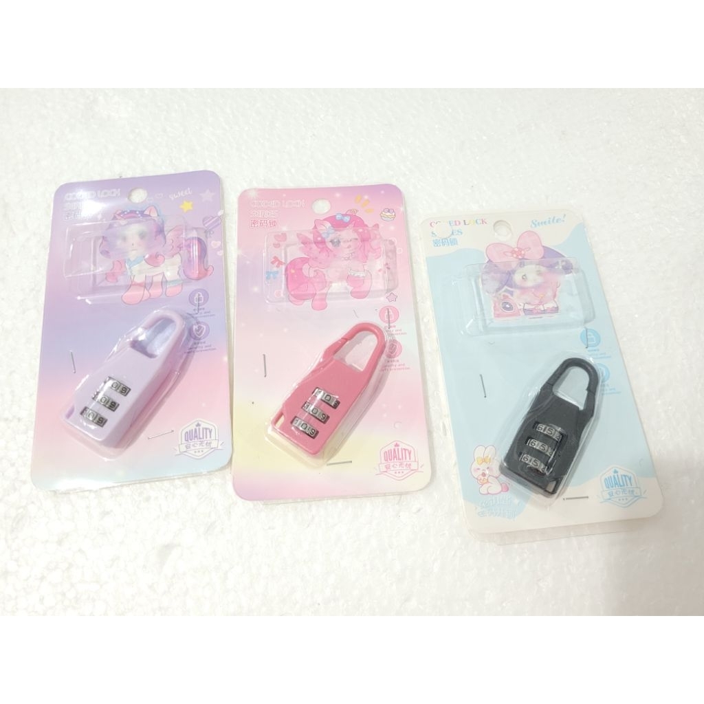 Gembok Koper Numeric Code Lock Gembok Fancy Gembok Lucu Dengan PIN Gembok Kunci Angka