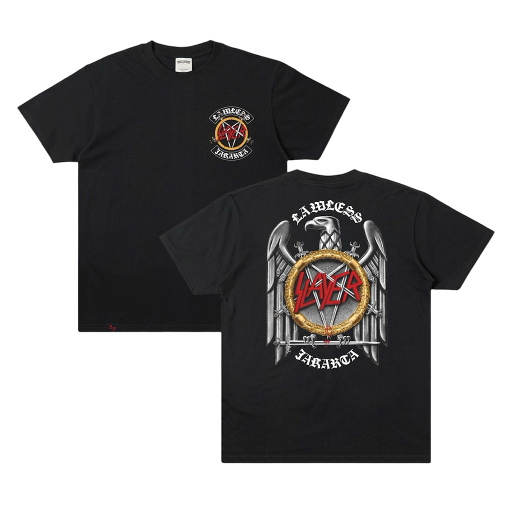 Lawless Jakarta X SLAYER - Silver Eagle Tshirt