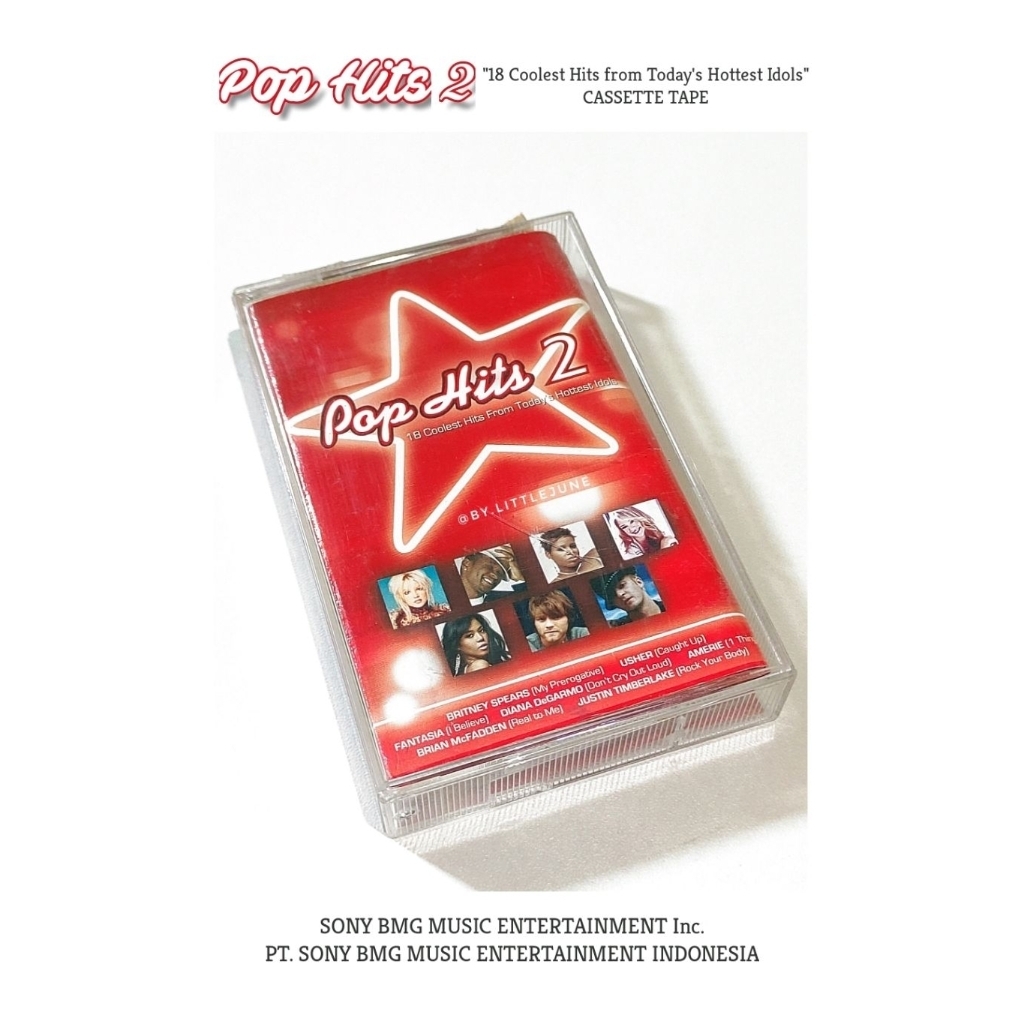 Preloved : Pop Hits 2 "18 Coolest Hits from Today's Hottest Idols" . Cassette Tape // PT. Sony BMG M