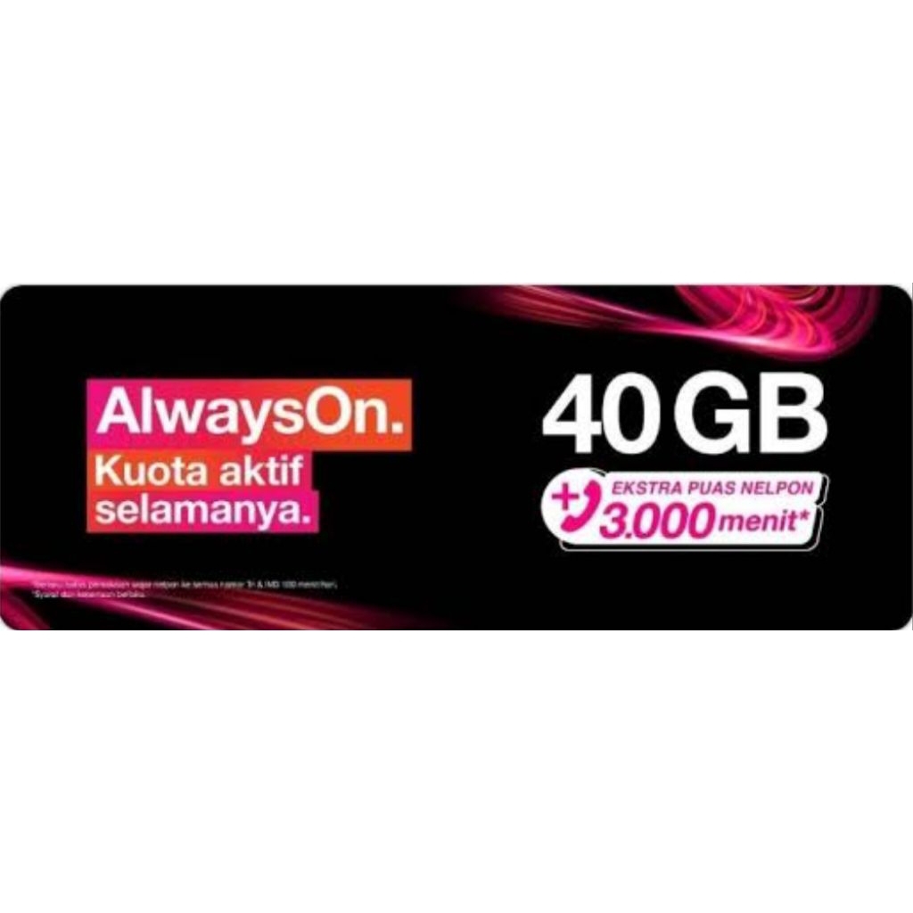 kouta tri aon 40gb + 12gb lokal