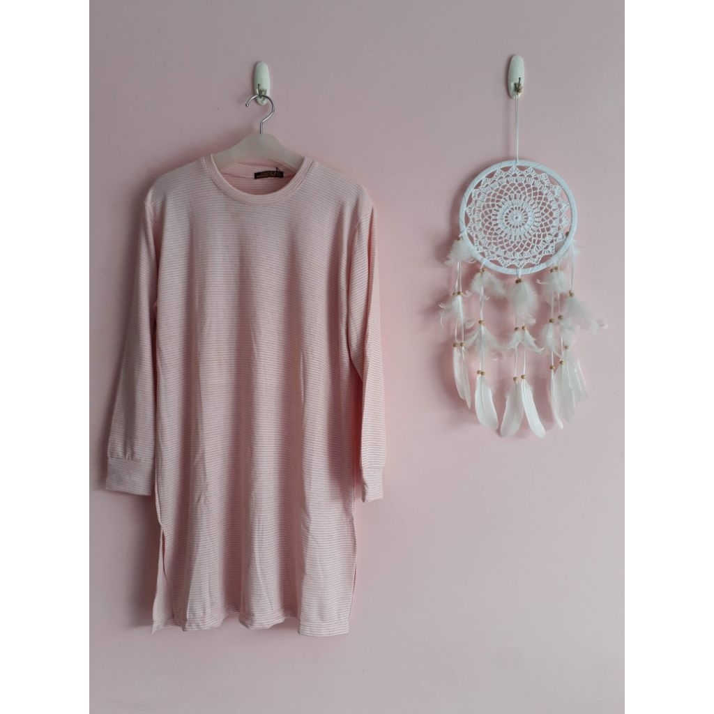 TUNIK KNITT BASIC KAUS RAJUT TUNIK MUSLIM PANJANG KAUS MURAH KAUS KEREN KAUS ADEM WANITA LEBARAN