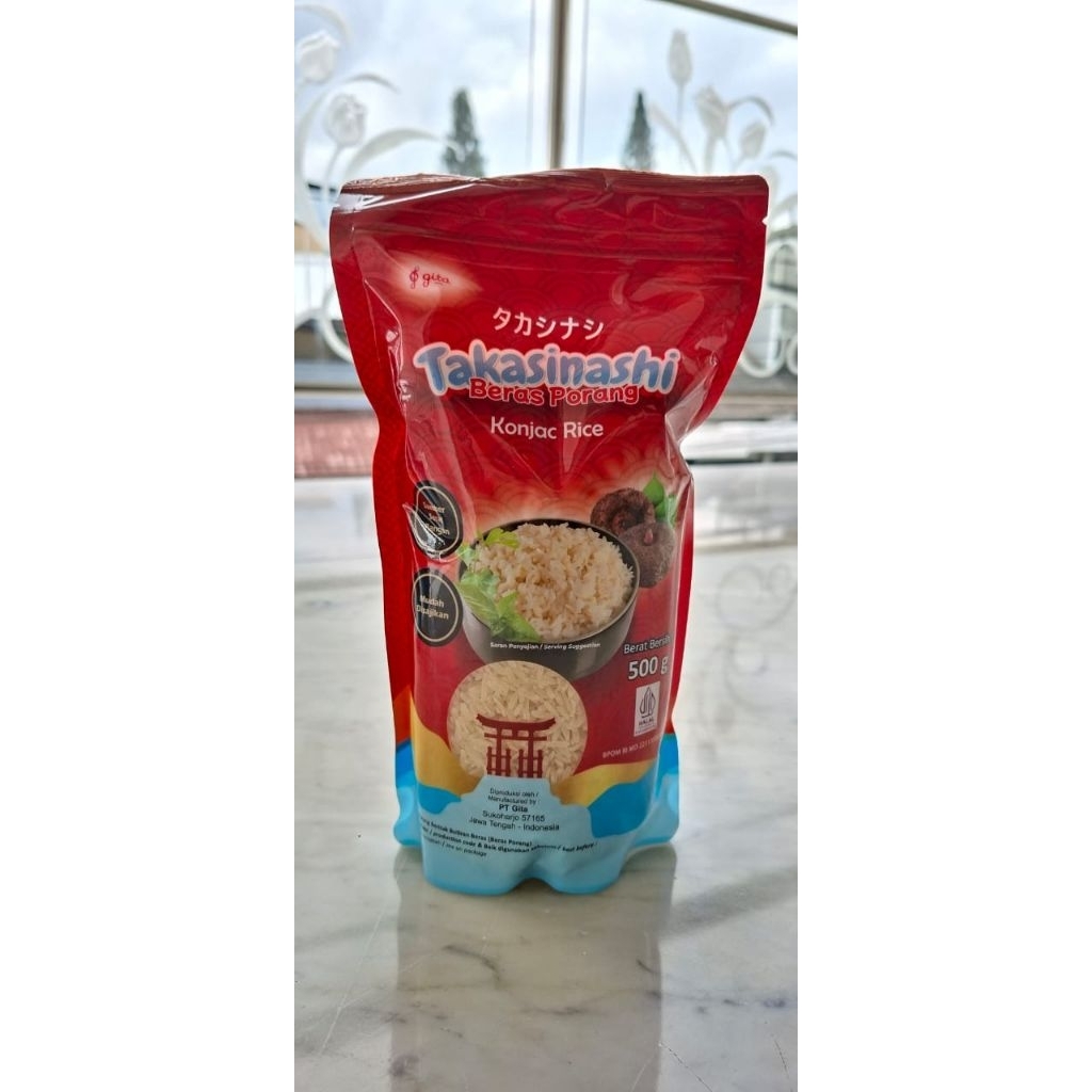 

Beras nasi instan porang sehat diet cukup diseduh jadi takasinashi 500gram