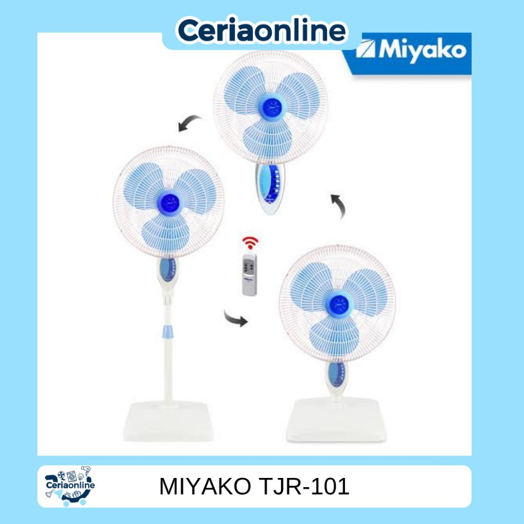 Stand Fan / Kipas Angin Berdiri 3 IN 1 MIYAKO TJR-101