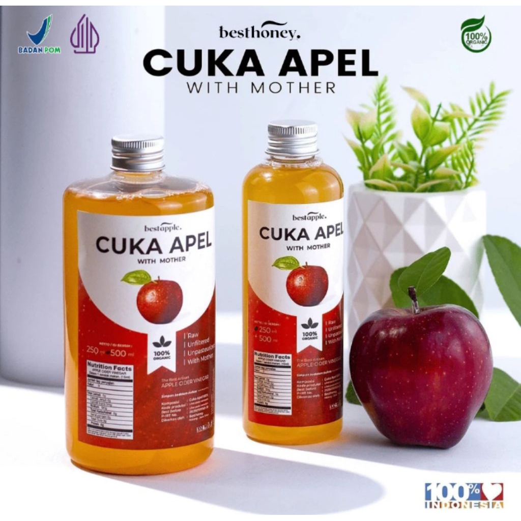 

(Yebam25) CUKA APEL BEST HONEY 1000ml dan 500ml