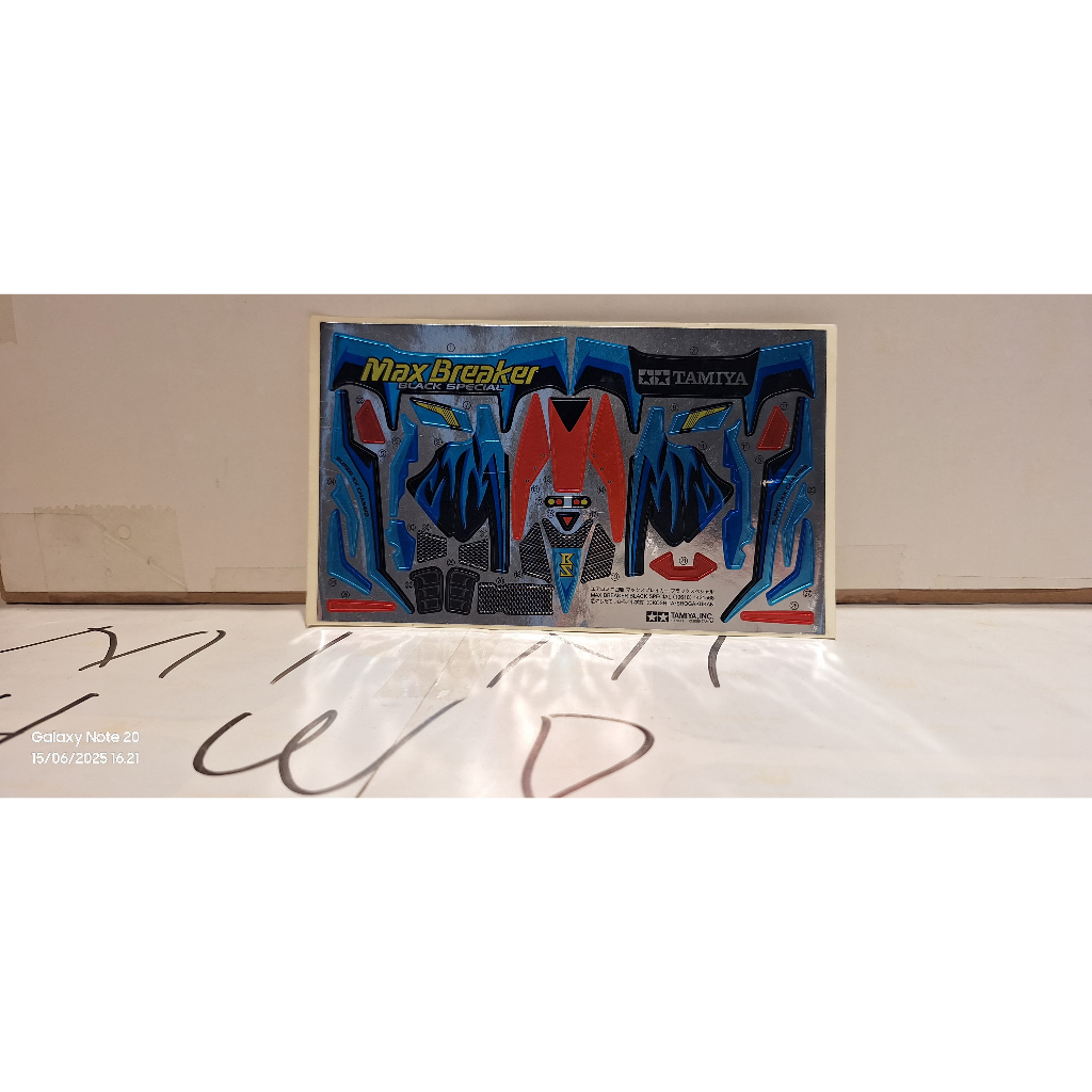 Stiker/Decal Max Breaker Black Special original tamiya