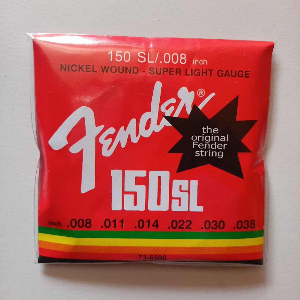 senar gitar/guitar fender 08 akustik/elektrik satu set