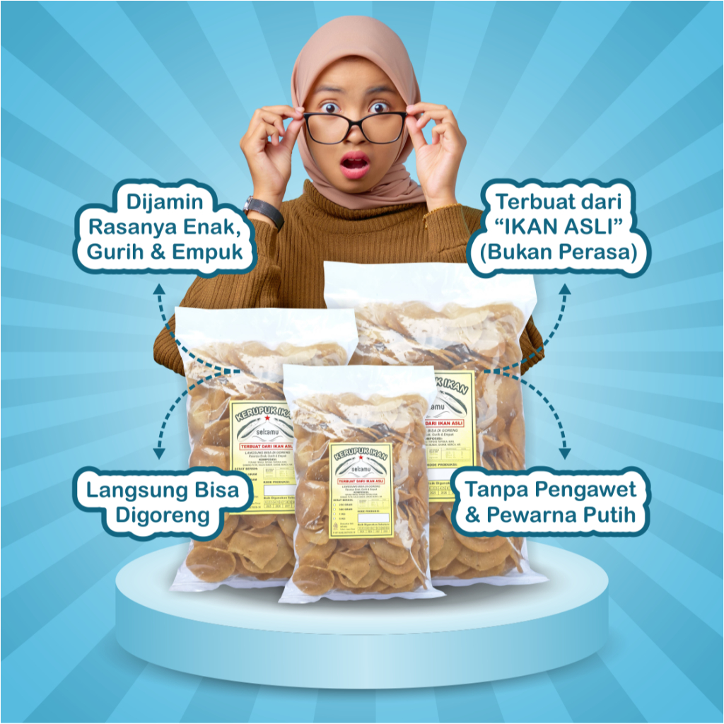 

Sekamu | Kerupuk Ikan Asli Mentah Langsung Bisa Digoreng Enak Empuk Gurih
