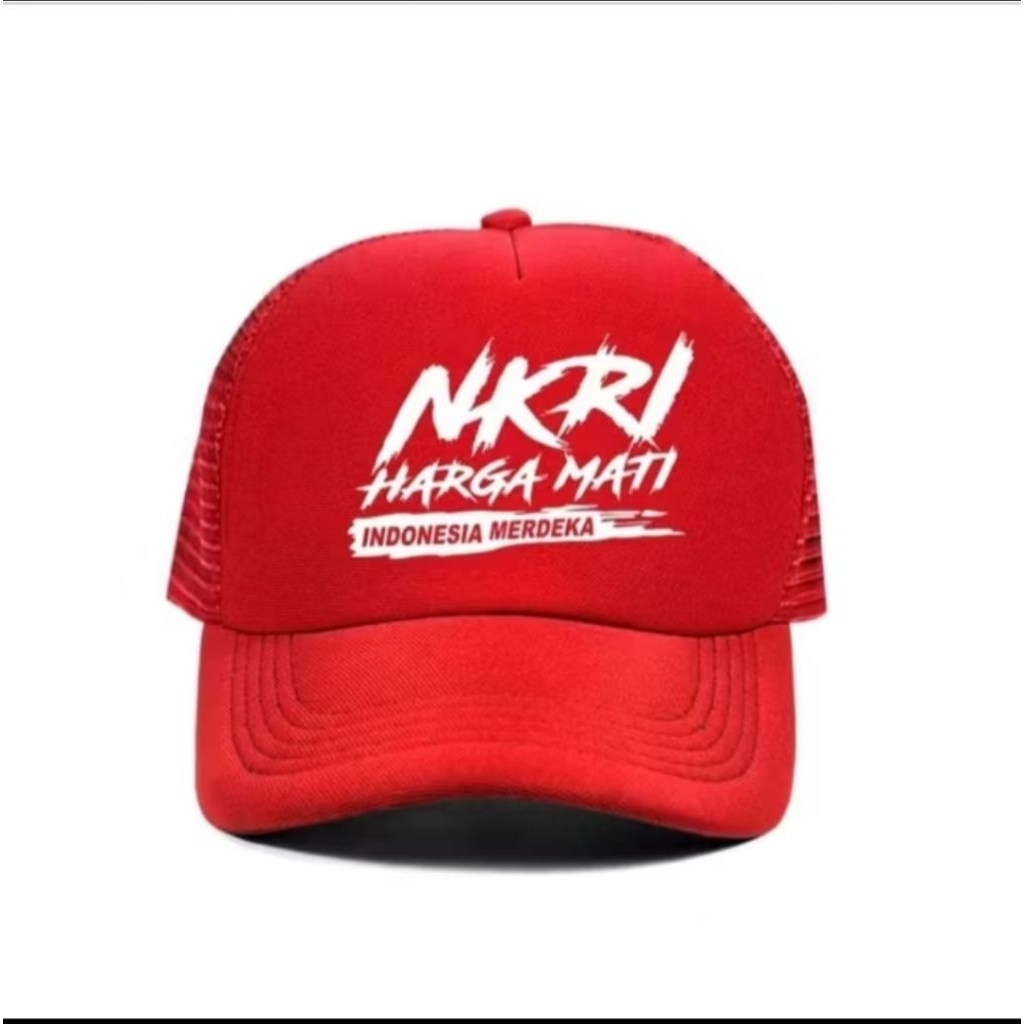 Topi Trucker NKRI harga mati Indonesia Merdeka