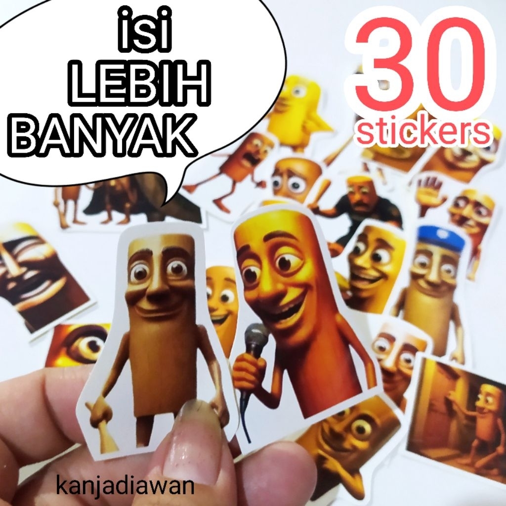 

Stiker Anomali 30 pc Anomali Tung Tung Sahur Tralaleron Tralala Sticker Italian Brainrot