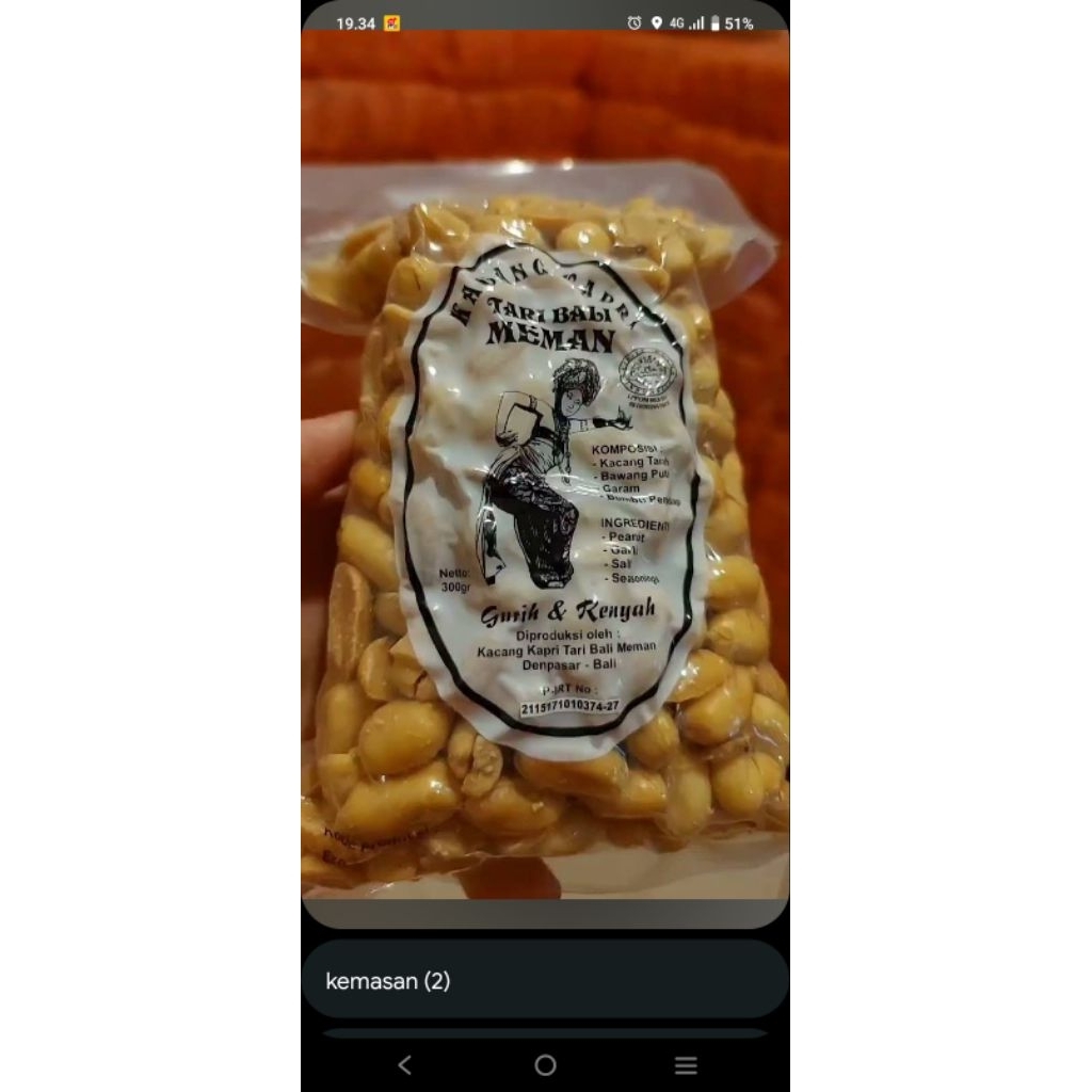 

kacang kapri tari bali meman