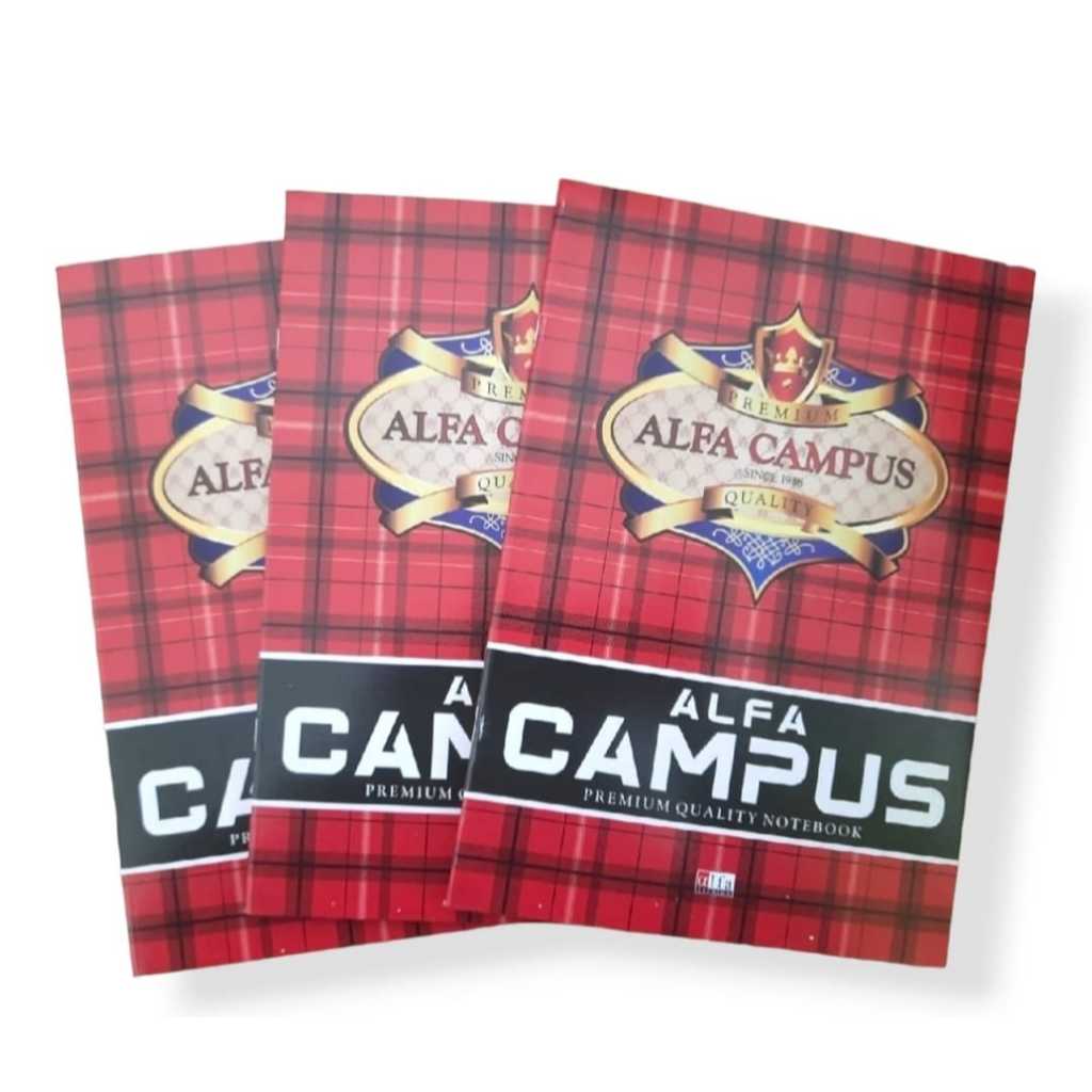 

Alfa Buku Tulis Campus Ukuran Boxy isi 10 Buku 36 lembar. Murah dan Kwalitas Bagus