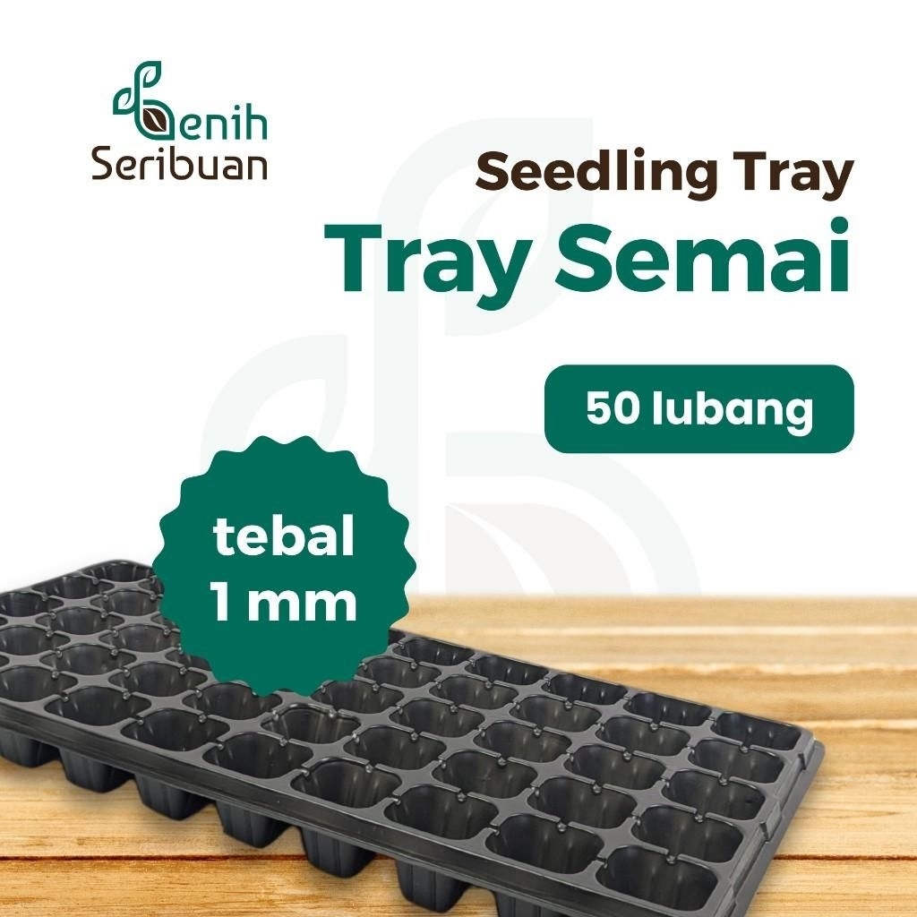 Tray Semai Pot Tray Tebal 1 MM Lubang 50 Media Tanam Semai Benih