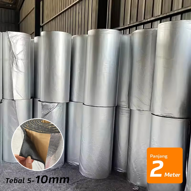 Aluminium Foil Peredam Suara Panas Mobil Atap Rumah Genteng Seng Beton Panjang 2 Meter