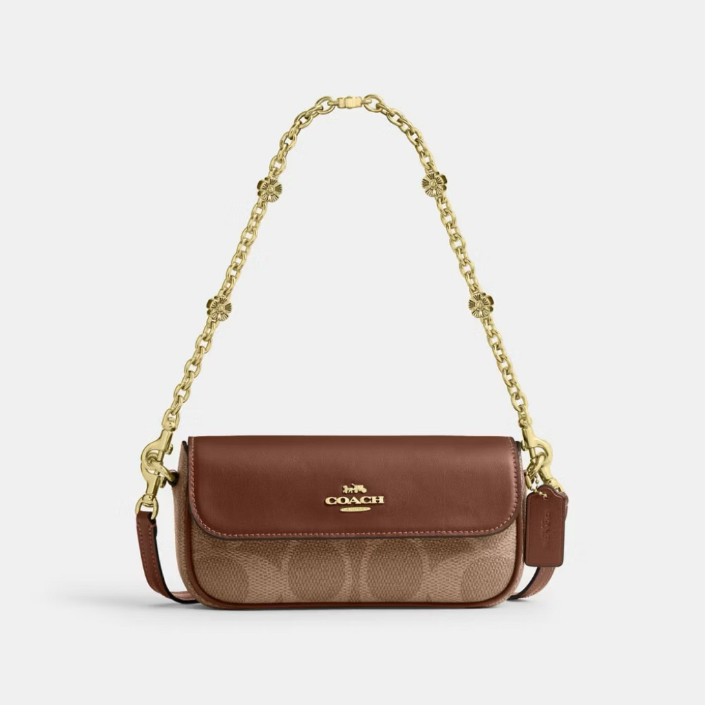 COACH Outlet - Hailey Flap Bag in Signature Canvas (ORIGINAL)