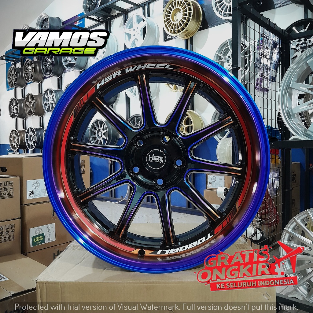 VELG MOBIL VENOM RING 18 TOBOALI HSR R18 PELEK MOBIL UNTUK JUKE,OUTLANDER,INNOVA,HRV,TERIOS,RUSH DLL