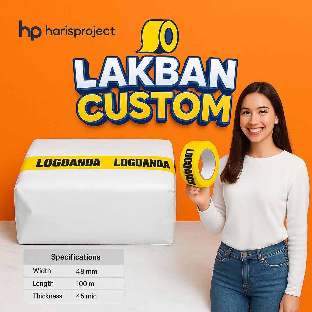 Lakban Custom Usaha 2 Warna