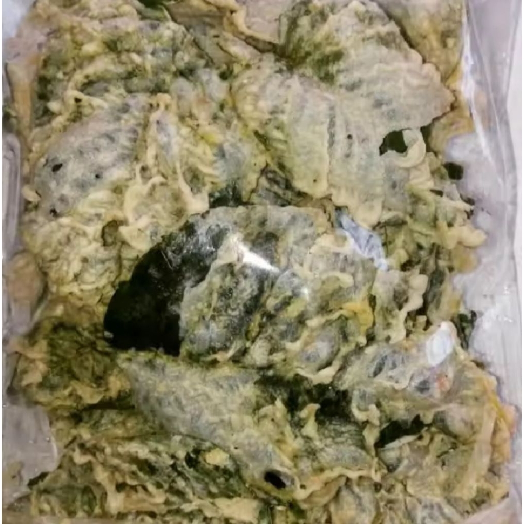 

Gorengan daun bayam/ kripik daun bayam enak gurih renyah 150 gram