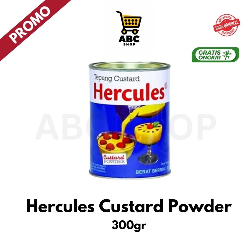 

Hercules Custard Powder / Bubuk Custard Hercules / Custard Instant Hercules 300gr