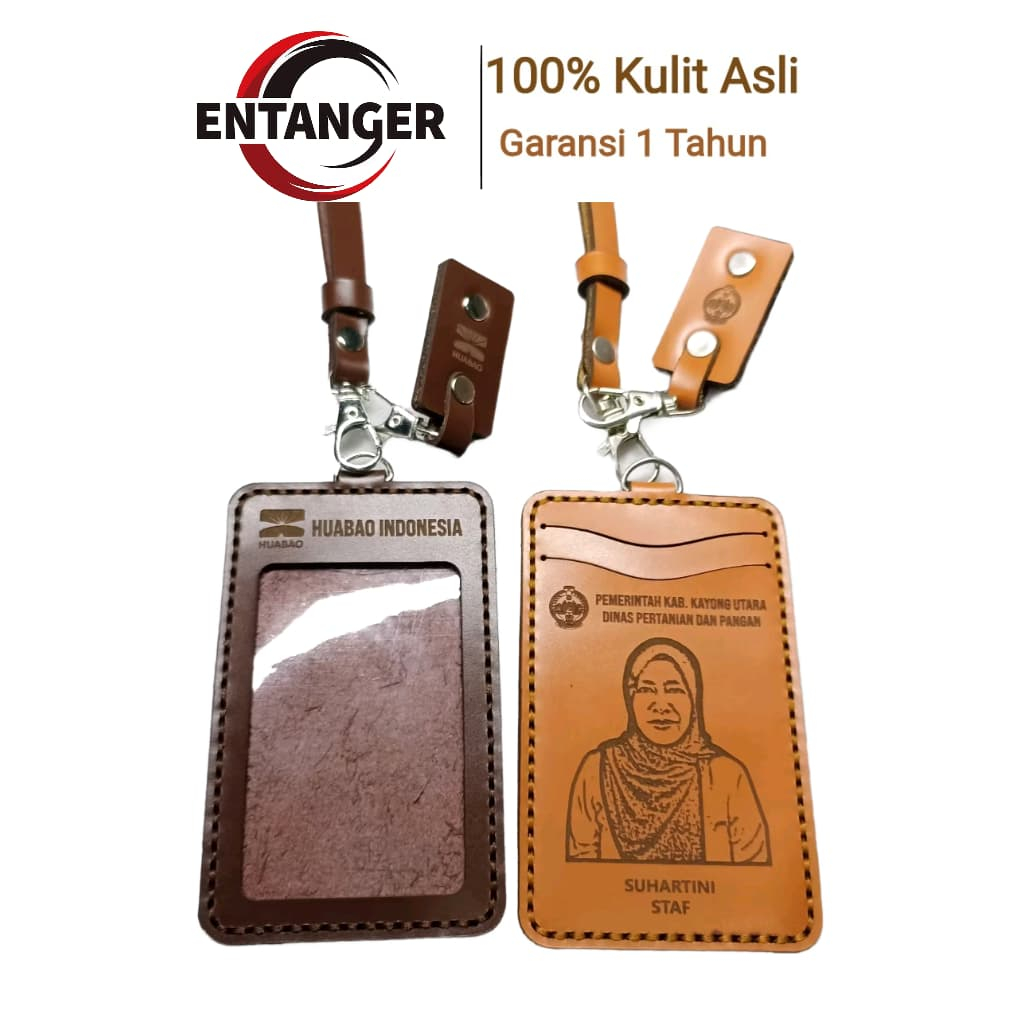 

NAME TAG KULIT ASLI ID CARD KULIT ASLI Castom Nama Logo Perusahaan