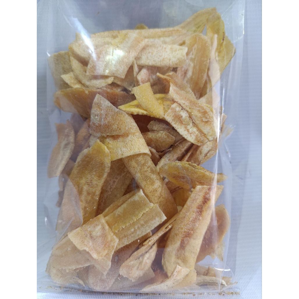 

Mahirasa Snack Keripik Pisang Asin Home made Kripik Pisang Nangka Enak Renyah Kue Jadul