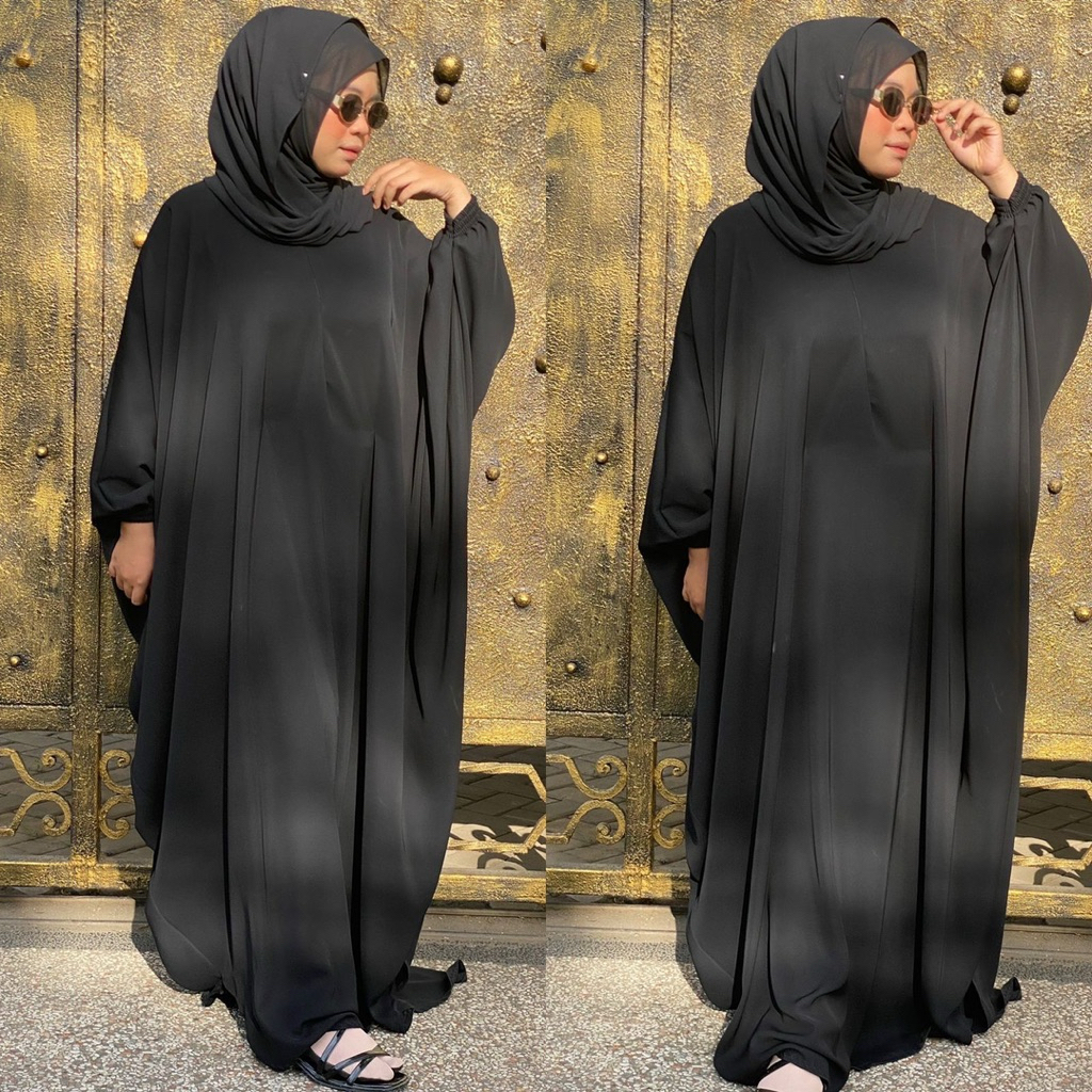 ABAYA KAFTAN POLOS FURSAN IMPORT ALKHATIB COLLECTION BUSANA MUSLIMAH WANITA GAMIS DRESS BAJU LEBARAN