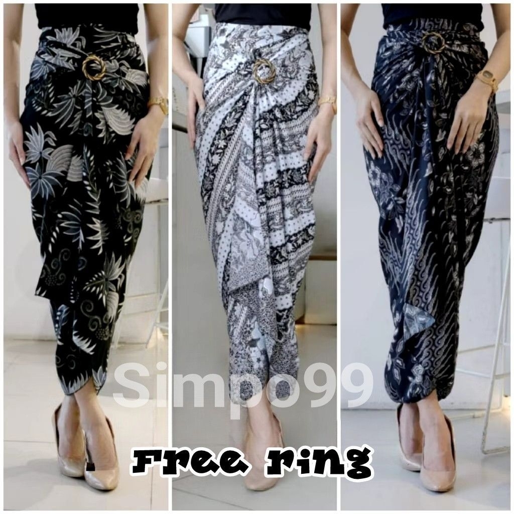 SIMPO99 - Rok Lilit Batik Modern FREE RING / Rok Lilit Kondangan / Rok Lilit Murah Berkualitas / Rok