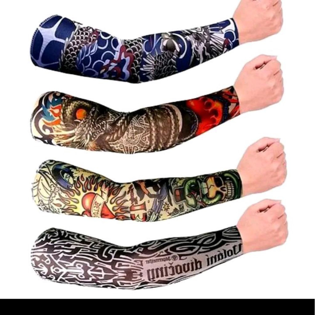 Sarung Lengan Tangan Tatto - Manset Motif Tatto - Gloves Temporary