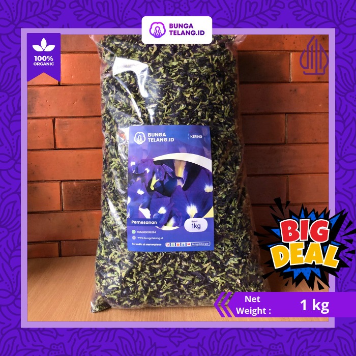 

Teh telang 1 kg kering by Bunga Telang ID | Organik 100% - PIRT