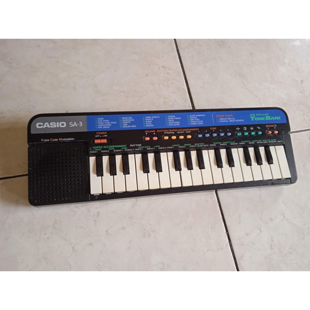 piano casio keyboard casio sa3 original bekas