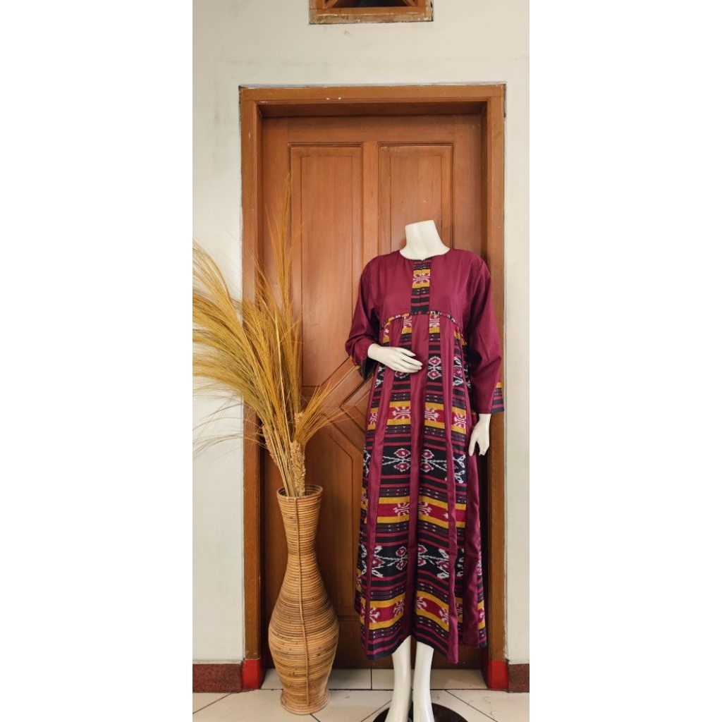 Gamis Pecah 8 Kombinasi Toyobo Tenun Laurent