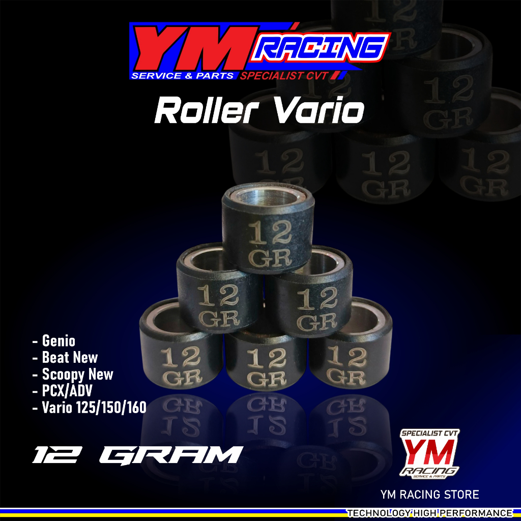 ROLLER 12 GRAM VARIO, ROLER GENIO 12 GRAM, LOLER SET VARIO 125 || VARIO 150/160, ROLLER  ADV PCX, RO