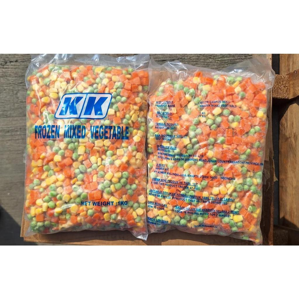 

Mixed Vegetables Three Ways KK 1kg | Wortel, Jagung, dan Kacang Polong