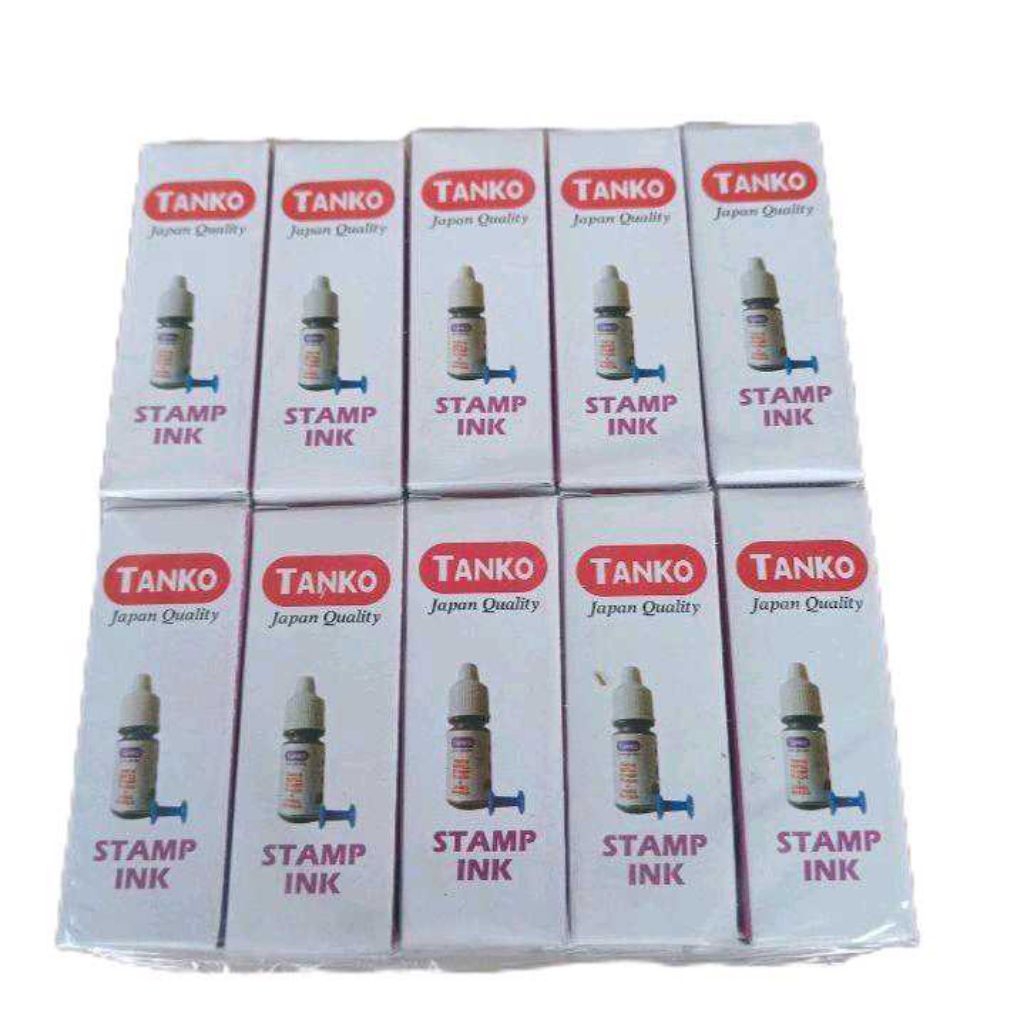 

Tanko 10 buah tinta manis tinta isi ulang untuk stample flash ukuran isi 5 Mili per pak - enc.sup