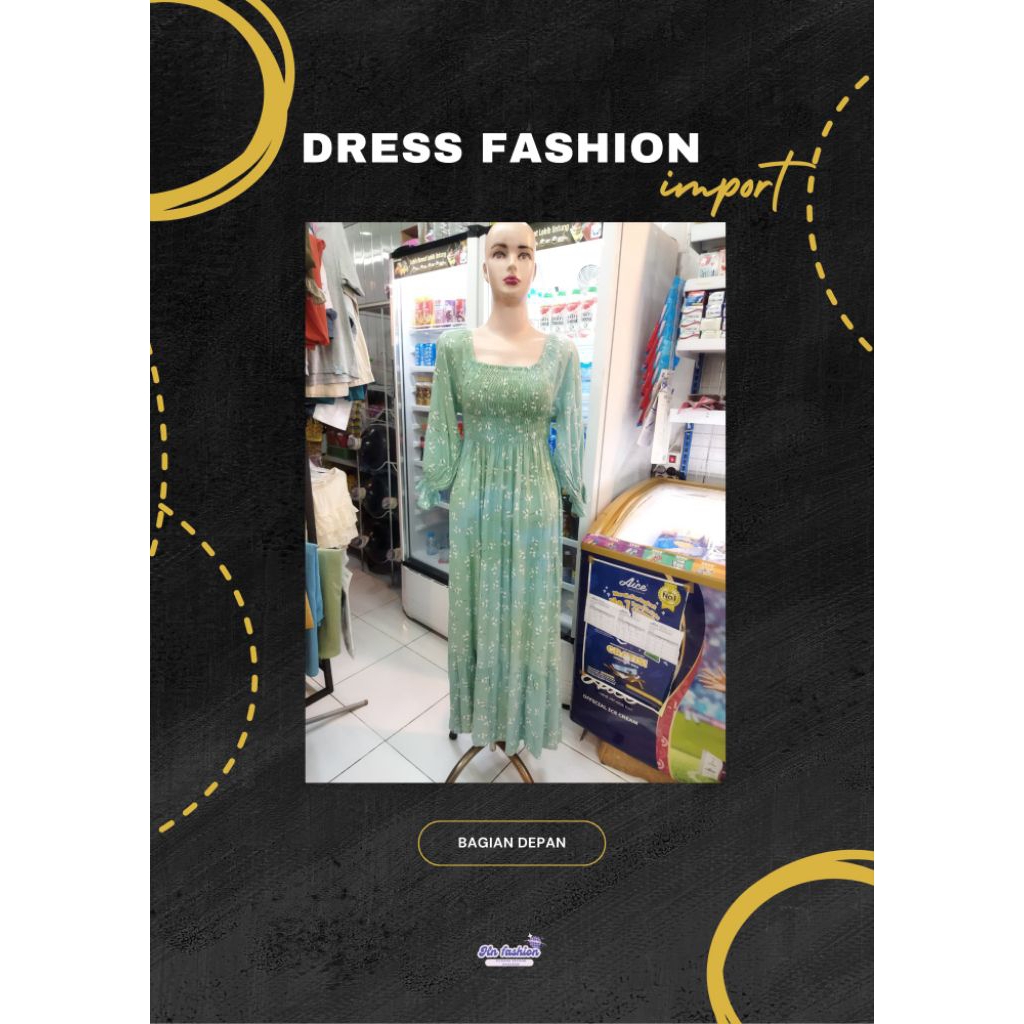 DRESS FASHION WANITA IMPORT / BAJU WANITA KEKINIAN SECOND
