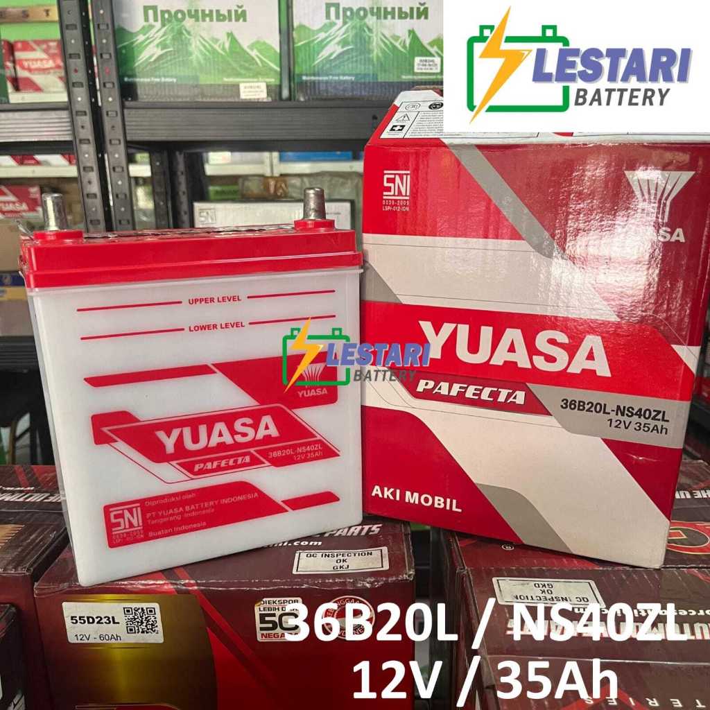 Aki Mobil Basah Yuasa 36B20L / NS40ZL / NS40 ZL / NS 40ZL